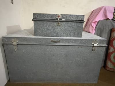 Iron Peti + Steel Trunk (Sandook) | 2 Pieces