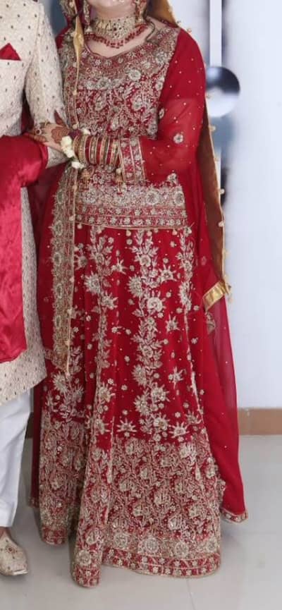 Beautiful Maroon Bridal Dress – Worn Only Once
