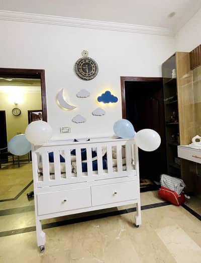 White Baby Cot / Crib for Sale
