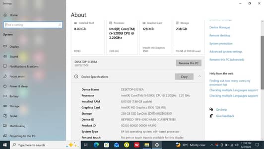 Lenovo Thinkpad X1 Carbon | i5 5th Gen | 8GB RAM | 256GB SSD |