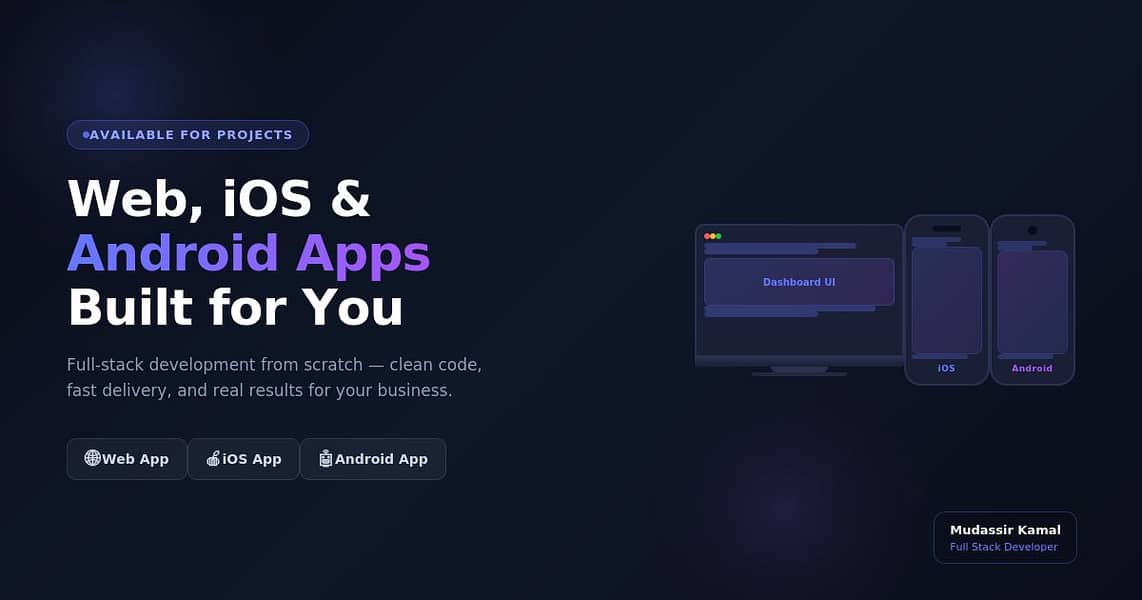 Professional Web App, iOS & Android App Developer – Full Stack 0