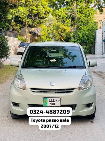 Toyota Passo 2007 register 2012 rabta 0324-4887209