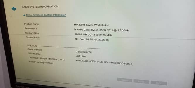 HP Z240 Tower Workstation | i5 6th Gen | 16GB RAM | 128GB SSD