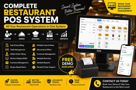 Restaurant POS Software – Complete Billing, Inventory & Kitchen Manage