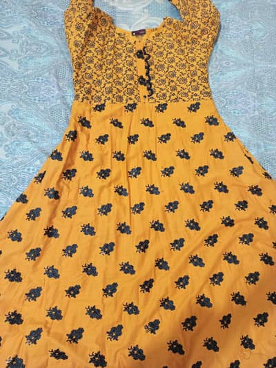 long embroidery frok