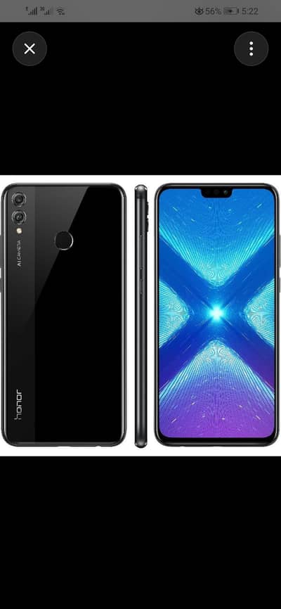 Honor 8x with box