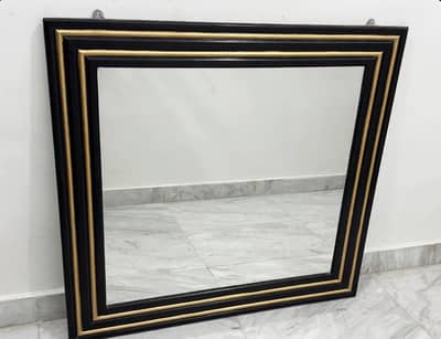Black & Gold Frame Wall Mirror