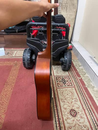 Guitar with capo