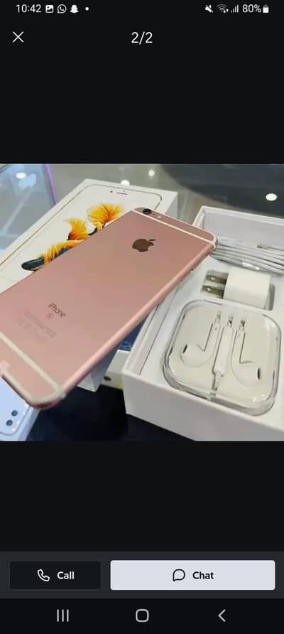 iPhone 6splus  128 GB only WhatsApp number 0326/74/86/939