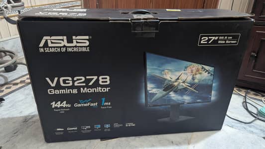 ASUS VG278 ,144HZ ,1ms response rate