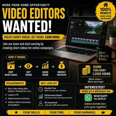 Short-Form Video Editor / Clipping Editor | Remote | Clippsy
