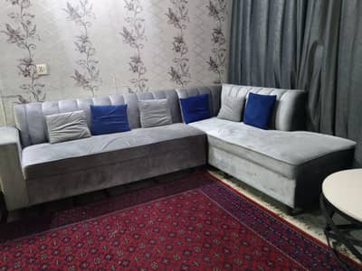 L shape sofa almost new