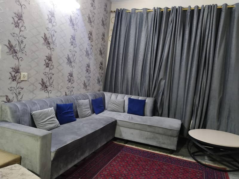 L shape sofa almost new 2