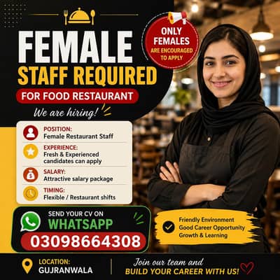 female staff for restaurant