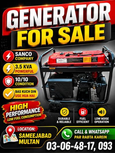 Sanco Generator 3700 Watt For Sale