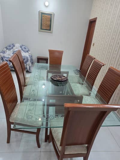 Dinning Table with 8 chairs (Keekar Wood)