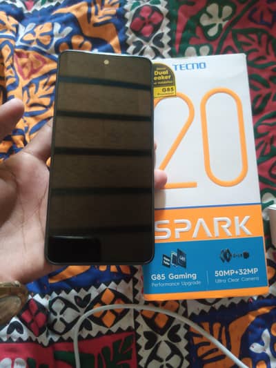 Tecno Spark 20 8+8 256 with box and charger