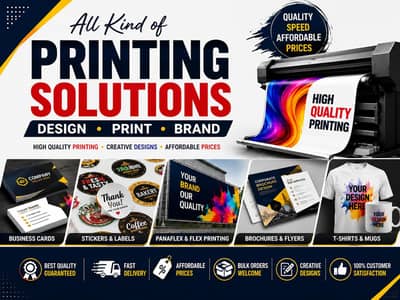 Business Card Sticker Panaflex Printing Karachi | Graphic Design