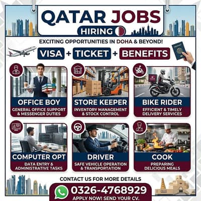 |Office Boy| |Store Kepper| |Bike Rider| |Computer Opt| |Driver| |Cook