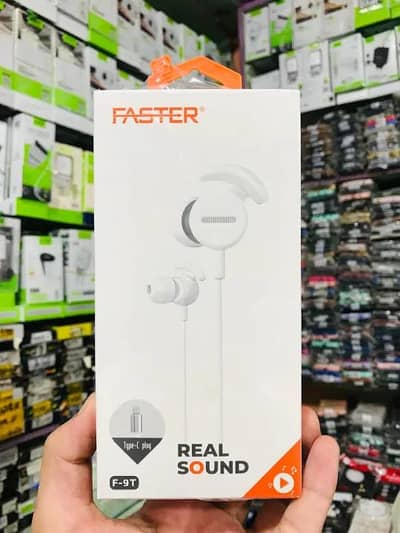 Faster F-9T Brand New Type-C HandFree (Only 2 Day Used]