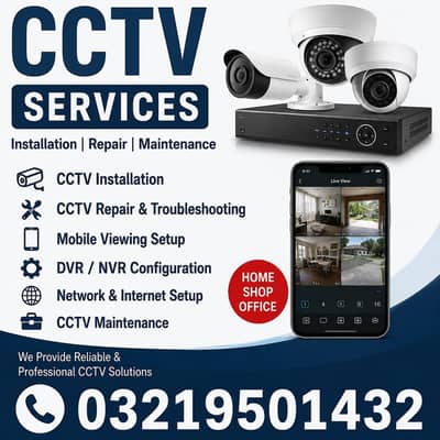 CCTV Installation, Repair & Mobile Viewing Service