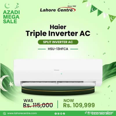 Haier 1.0 Ton Inverter Split AC - HSU-13HFCA (White)