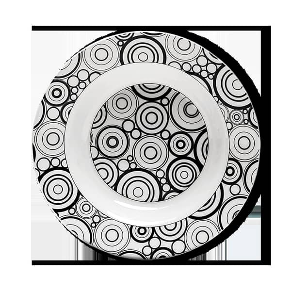 Medina Chic Melamine Deep plates -  D#5036. .