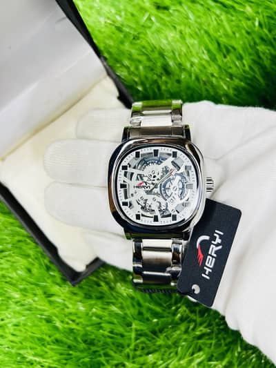 ⌚ Premium Skeleton Men's Watch | Elegant Stainless Steel Design