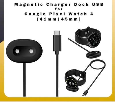  GOOGLE PIXEL WATCH 4  CHARGER  CABLES ARRIVED