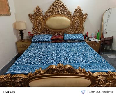 Double Bed Set + 2 side tables