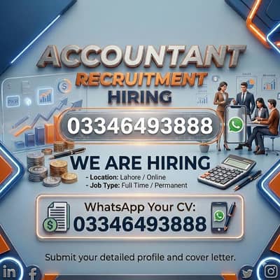  Urgent Hiring – Experienced Accountant Required | 2–3 Years Experi