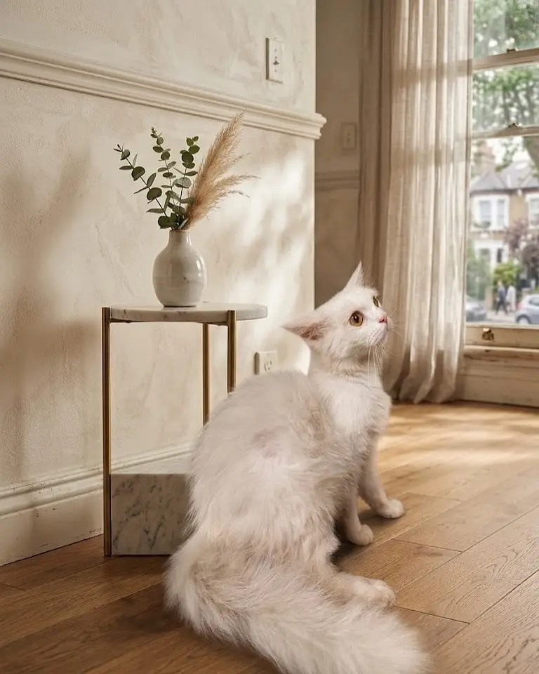 White Persian Pregant female cat for sale — photo 3