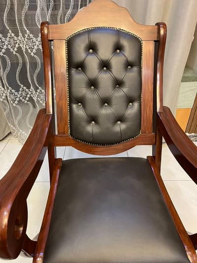 Brand new rocking chair with stool