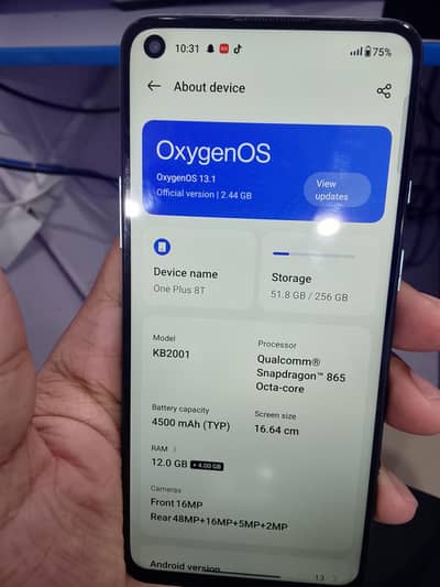 One Plus 8T 12GB 256Gb