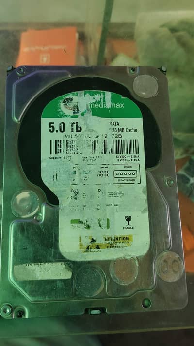 5Tb Hard drive Used Performance 100 Health 25