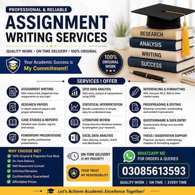 PROFESSIONAL ASSIGNMENT & ACADEMIC WRITING SERVICES