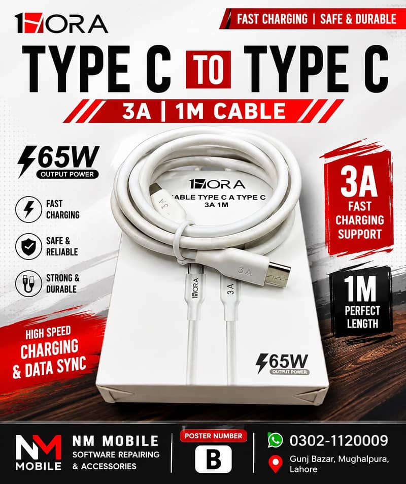 Type c & micro charging cable 0