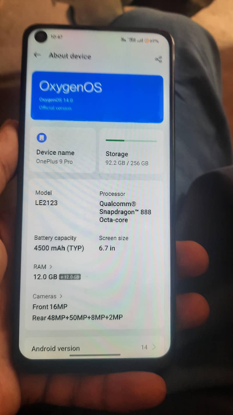 One Plus 9 Pro 6