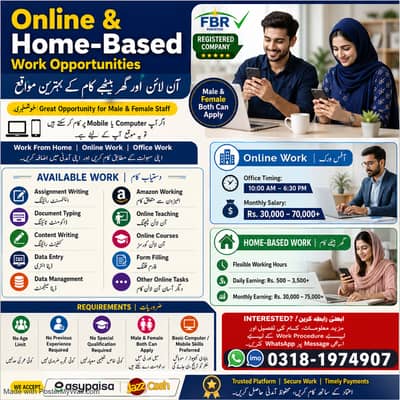 Typing job/Part Time Full Time Job / Data Entry Job /Assignment Job