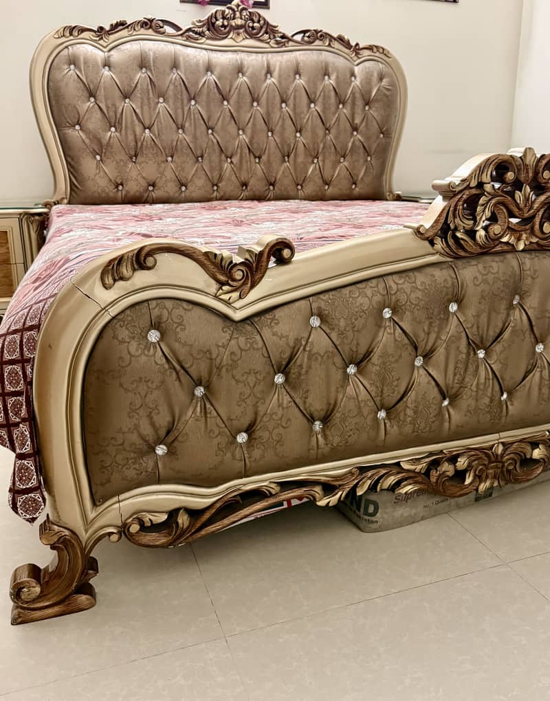 Bed Set | Side Tables | Dressing | Solid Diyar Wood 1
