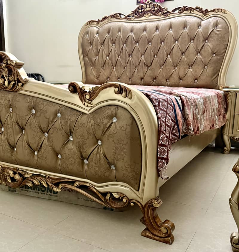 Bed Set | Side Tables | Dressing | Solid Diyar Wood 2