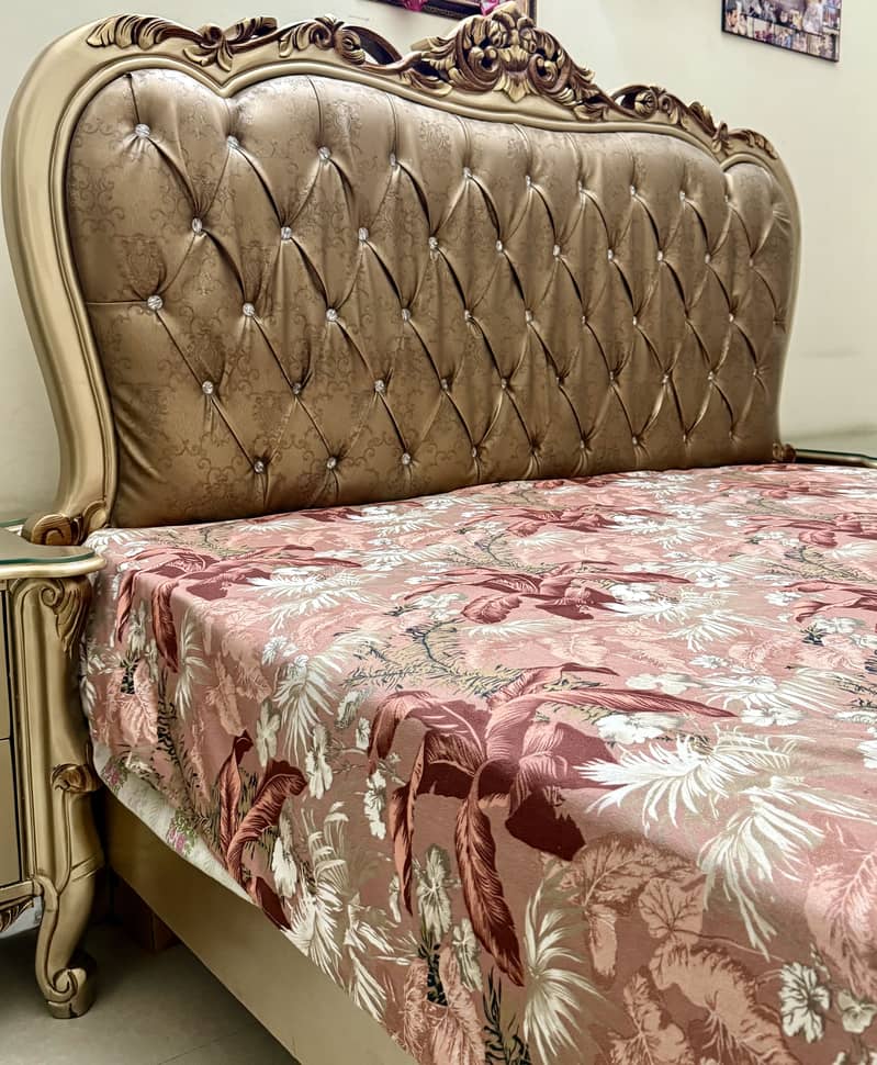 Bed Set | Side Tables | Dressing | Solid Diyar Wood 3