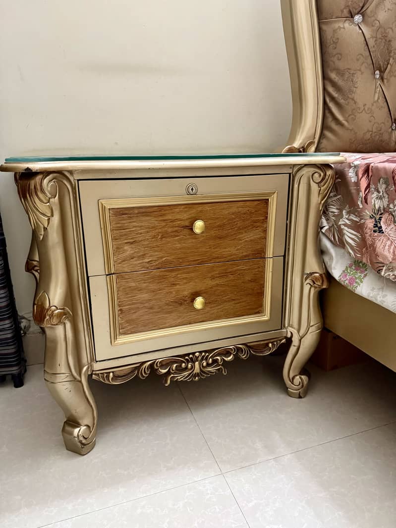 Bed Set | Side Tables | Dressing | Solid Diyar Wood 8