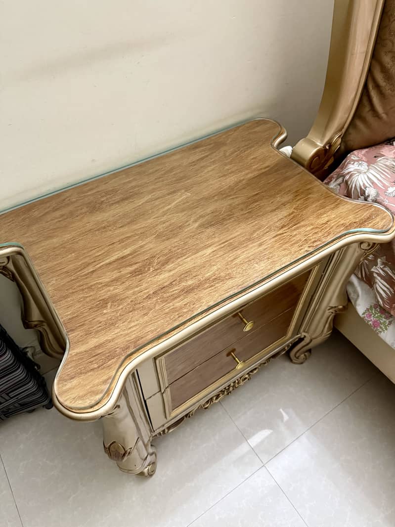 Bed Set | Side Tables | Dressing | Solid Diyar Wood 9