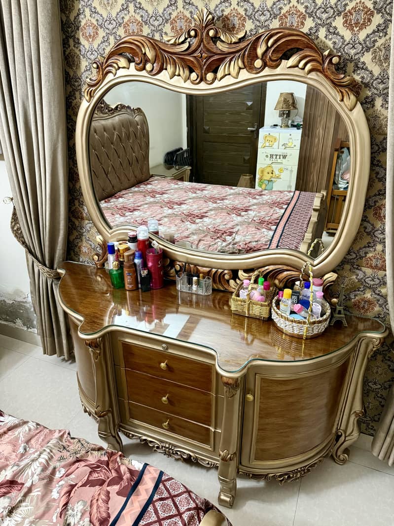 Bed Set | Side Tables | Dressing | Solid Diyar Wood 12