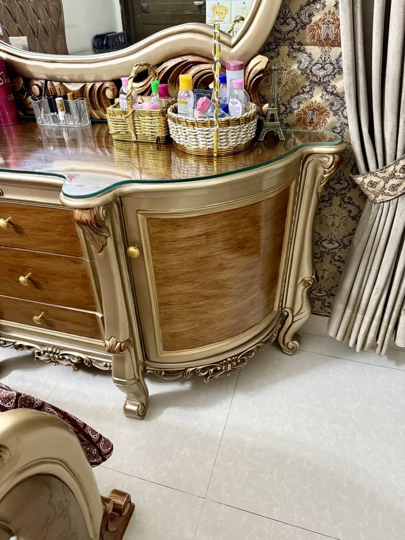 Bed Set | Side Tables | Dressing | Solid Diyar Wood 13