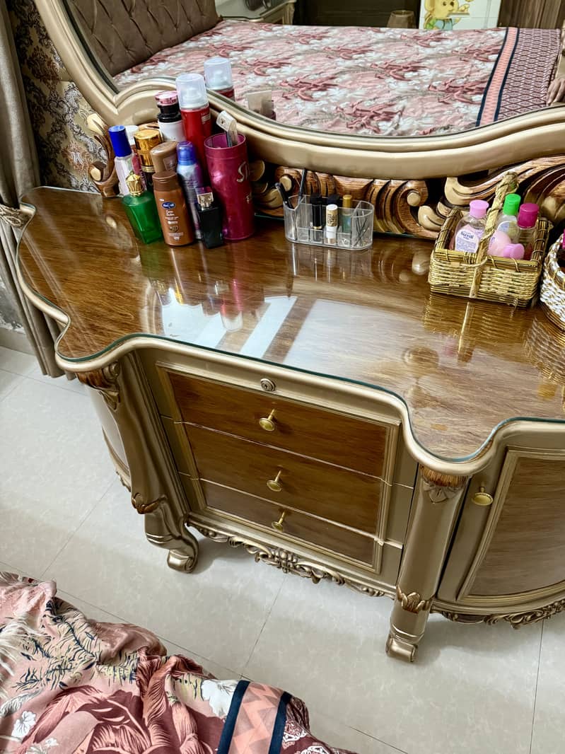 Bed Set | Side Tables | Dressing | Solid Diyar Wood 14