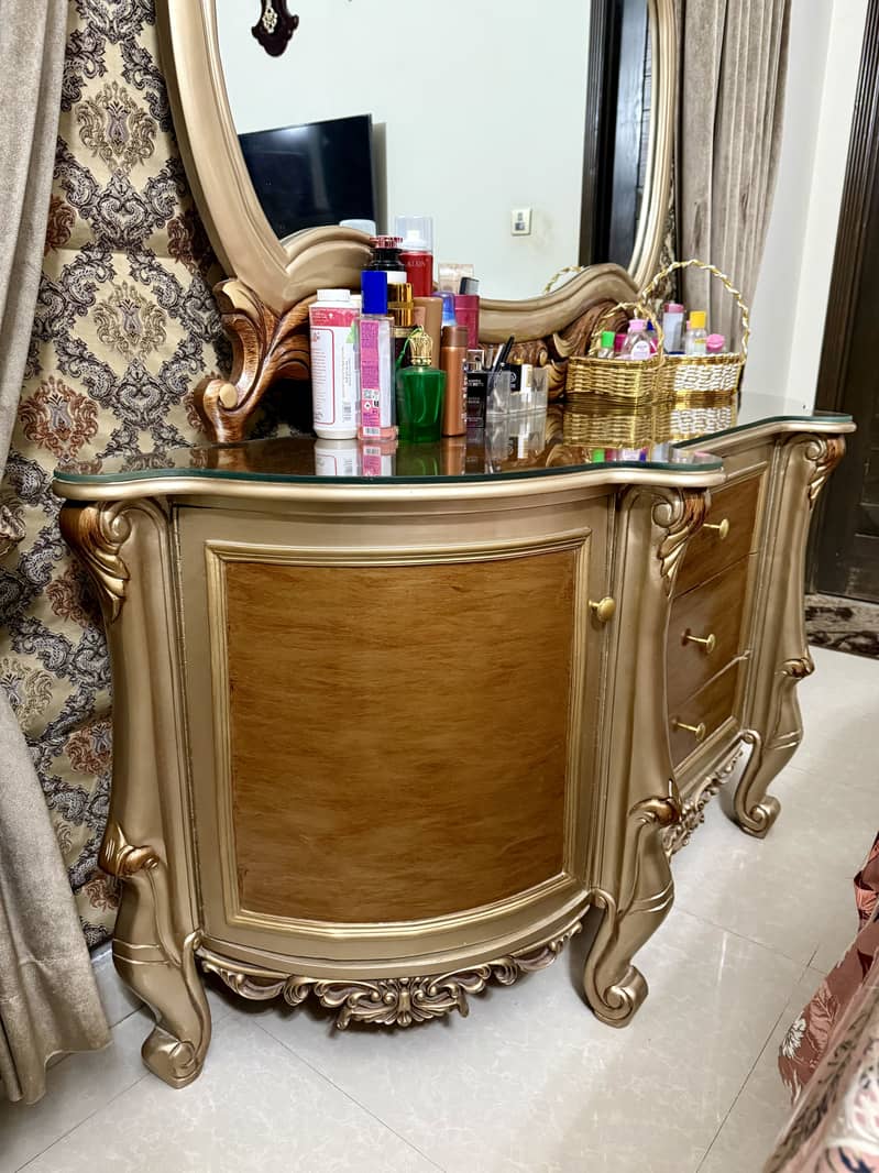 Bed Set | Side Tables | Dressing | Solid Diyar Wood 15