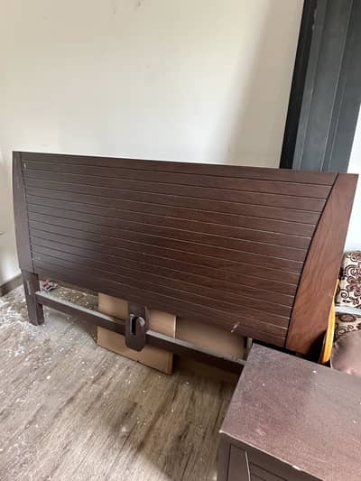 Double Bed with 2 side tables and master Molty foam mattress