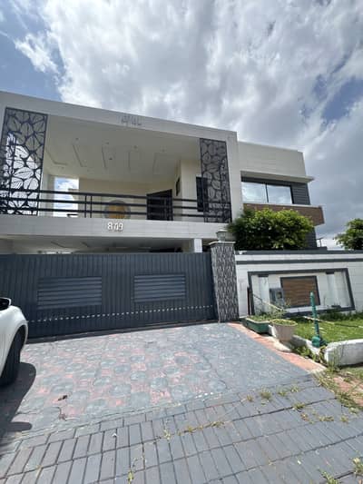 Kanal Fully Furnished Double Unit House With Kanal Lawn Bahria Town Islamabad